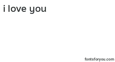AminoMedium font – I Love You Fonts